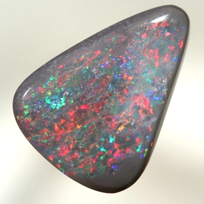 SOLID BLACK OPAL Blood red and burning orange 